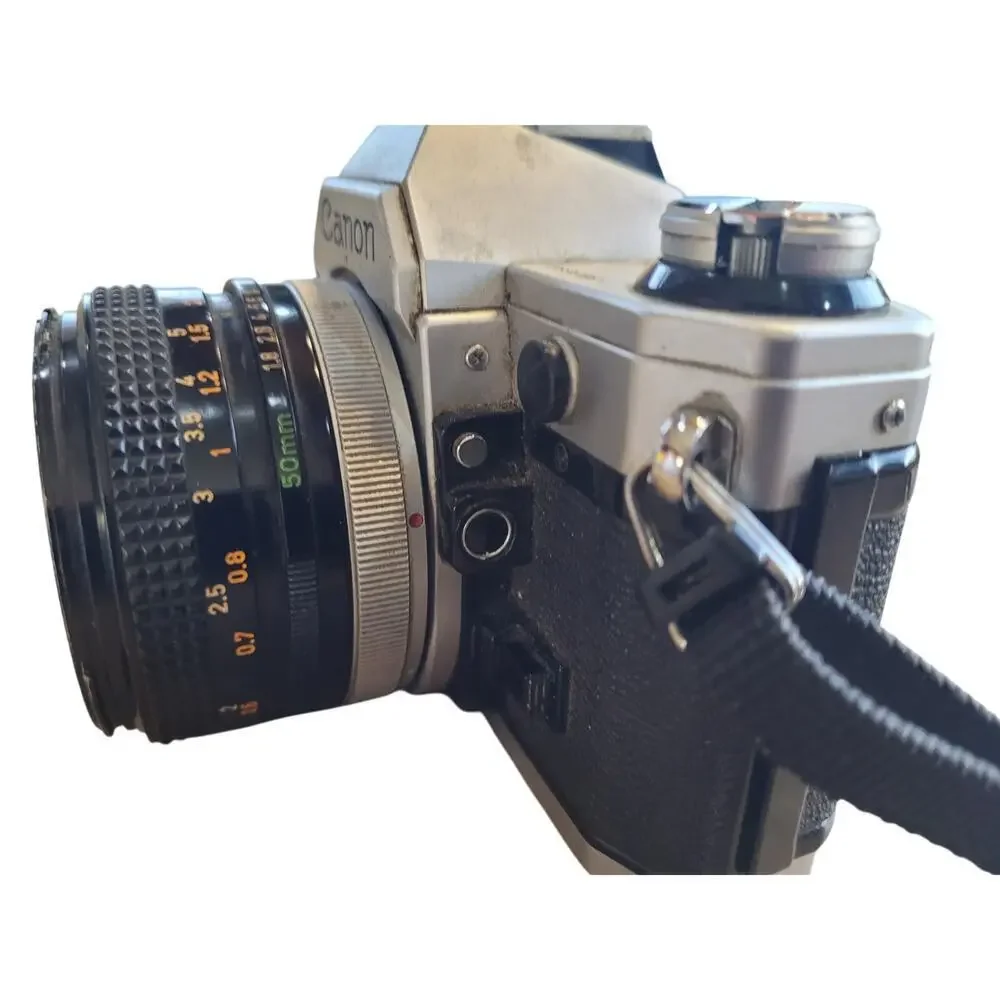 Canon Vintage AE-1‎ Camera SLR FD 50MM 1:8 S.C. WORKS great